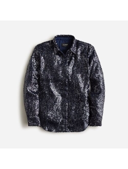 Collection classic-fit sequin shirt