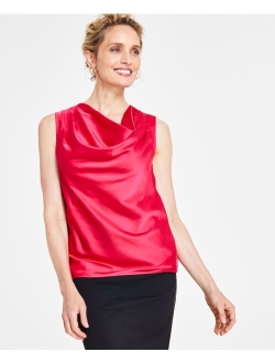 Women's Sleeveless Cowlneck Blouse, Created for Macy's