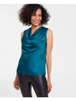 Women's Sleeveless Cowlneck Blouse, Created for Macy's