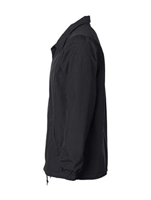 Independent Trading Co. Mens Water Resistant Windbreaker Coaches Jacket (EXP99CNB)