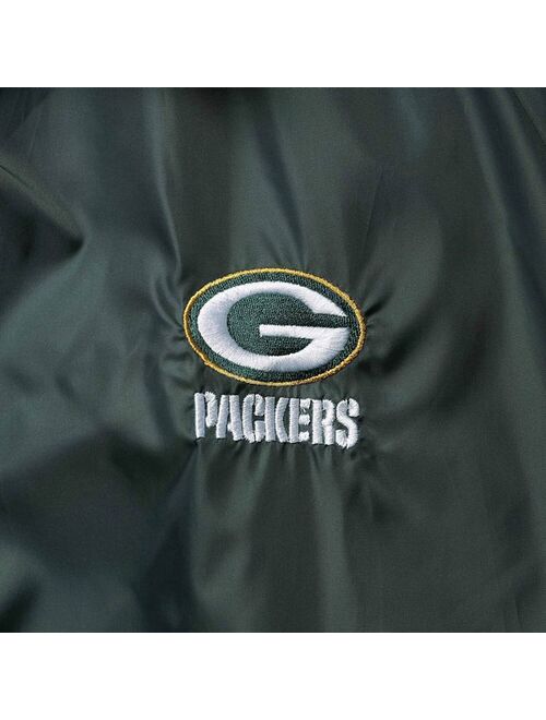 Unbranded Men's Green Green Bay Packers Coaches Classic Raglan Full-Snap Windbreaker Jacket