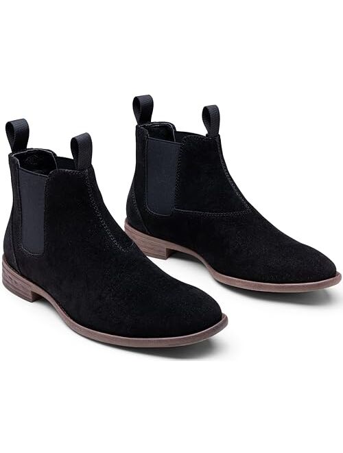 Jousen Men's Chelsea Boots Suede Boots for Men Casual Dress Boots Mens Chukka Ankle Boots