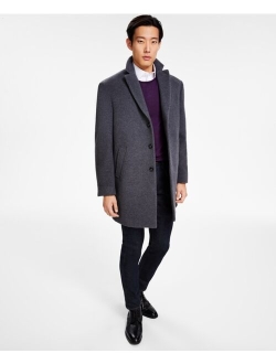 Men's Prosper Wool-Blend Slim Fit Overcoat