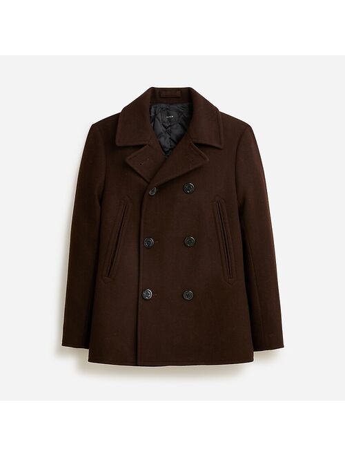 J.Crew Dock peacoat with PrimaLoft