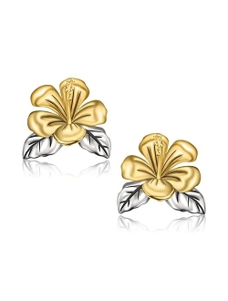 CHIC & ARTSY Flower Stud Earrings 925 Sterling Silver Flower Stud Earrings Dainty Flower Stud Earrings for Women Fashion Hypoallergenic Mothers Day Earrings Jewelry