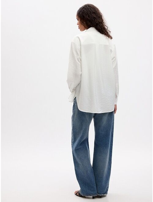 Gap Utility Long Sleeve Oversized Big and Tall Shirt