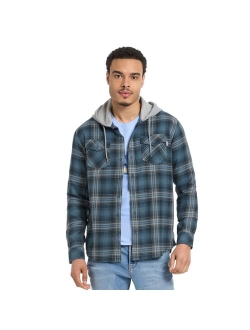 Men's Plaid Hooded Flannel Shirt