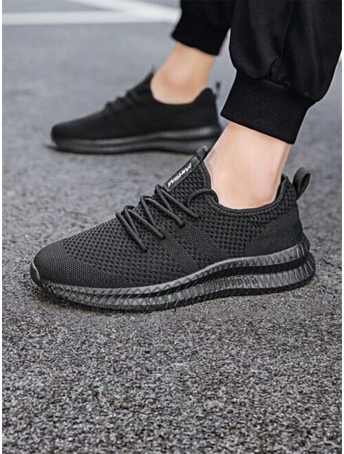 Shein Men's Breathable Walking Shoes Ultra Lightweight Tennis Running Shoes Mesh Non-slip Casual Athletic Sneakers For Work, Workout