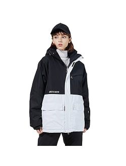 SNOWVERB Winter Warm Waterproof Skiing Jacket Snowboard Coat with Hood Outdoor Snow Ski Jackets