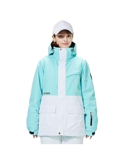 SNOWVERB Winter Warm Waterproof Skiing Jacket Snowboard Coat with Hood Outdoor Snow Ski Jackets