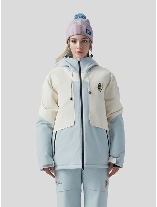 Shein Winter Snow Sports Waterproof Outdoor Wear Multi-pocket Zipper Design Women's Ski Jacket