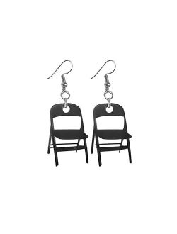 Roselover Chair Earrings Folding Chair Earrings for Women Alabama Chair Earrings Funny Folding Chair Earrings Fashion Acrylic Earrings