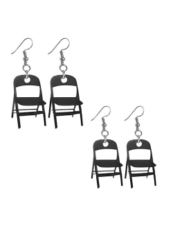 Roselover Chair Earrings Folding Chair Earrings for Women Alabama Chair Earrings Funny Folding Chair Earrings Fashion Acrylic Earrings