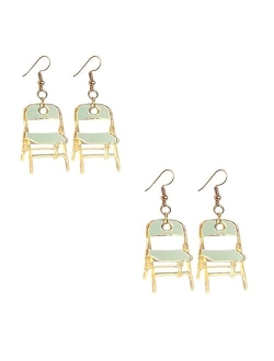 Roselover Chair Earrings Folding Chair Earrings for Women Alabama Chair Earrings Funny Folding Chair Earrings Fashion Acrylic Earrings