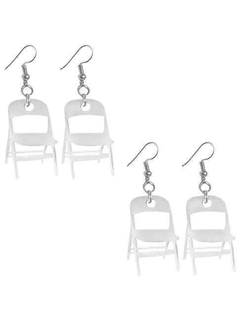 Roselover Chair Earrings Folding Chair Earrings for Women Alabama Chair Earrings Funny Folding Chair Earrings Fashion Acrylic Earrings