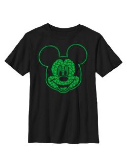 Boy's Mickey & Friends Mickey Mouse Clover Big Smile Child T-Shirt