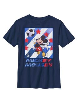 Boy's Mickey & Friends Mickey Mouse Soccer Star Child T-Shirt