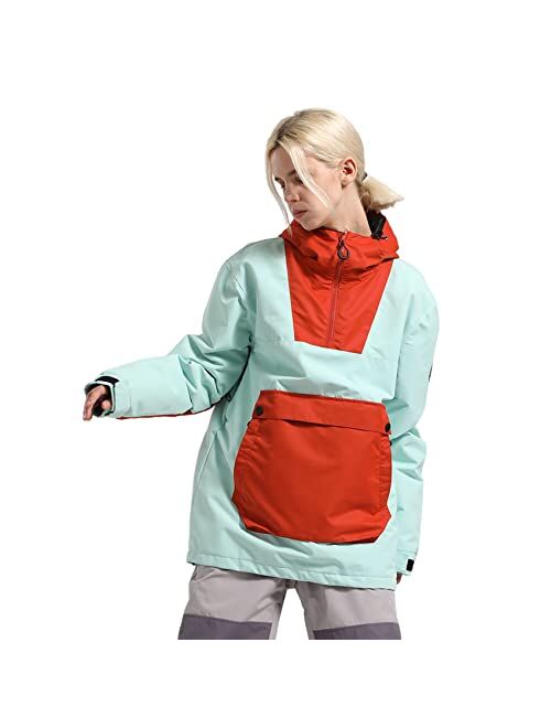 BSASB Men Women Ski Jackets Snowboard Winter Coats Warm Waterproof Windproof Jacket for Women Skiing Snowboarding Sports