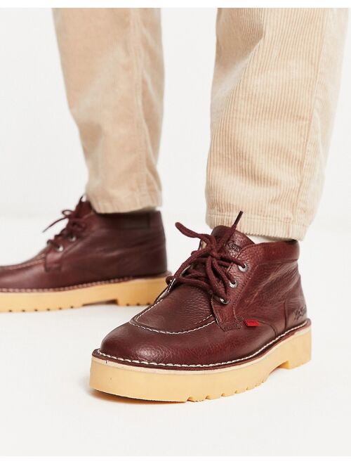 Kickers Daltrey chukka boots in rust