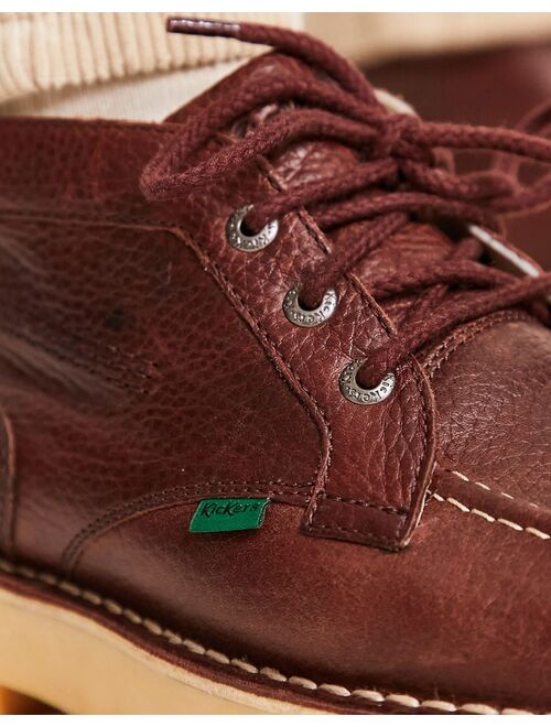 Kickers Daltrey chukka boots in rust