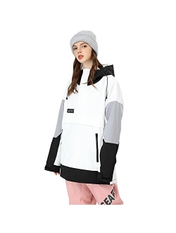 SEARIPE Womens Ski Jacket Snowboard Hooded Winter Snow Jackets Waterproof Raincoat Outdoor Snowcoat