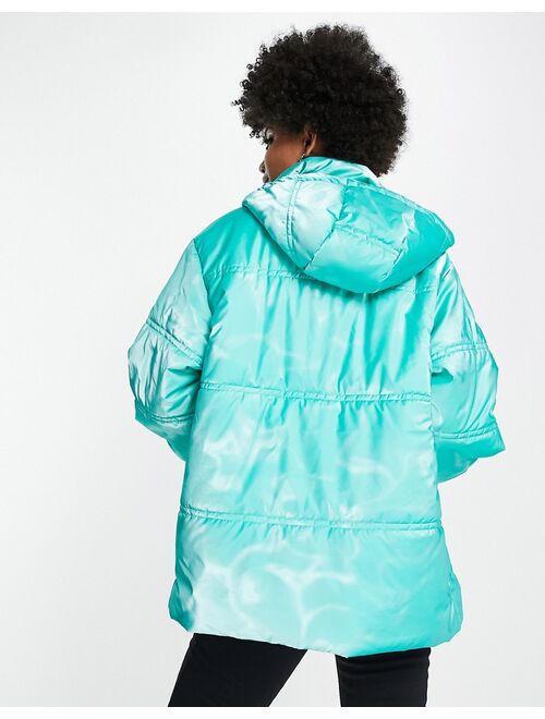 ASOS 4505 Tall ski hi-shine puffer jacket