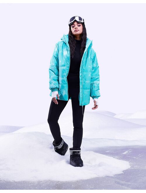 ASOS 4505 ski high shine puffer