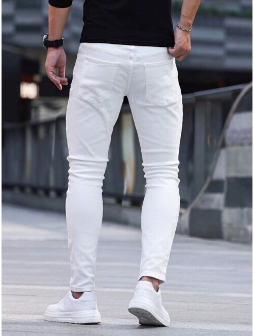 Shein Manfinity Homme Men's Ripped Slim Fit Jeans