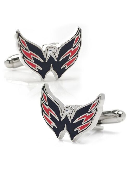 Cufflinks, Inc. cuff links inc. Cuff Links, Inc. Washington Capitals Rhodium-Plated Cuff Links