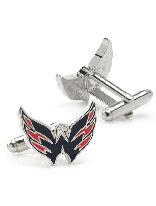 Cufflinks, Inc. cuff links inc. Cuff Links, Inc. Washington Capitals Rhodium-Plated Cuff Links