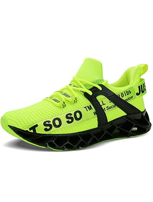 COKAFIL Mens Running Shoes Walking Athletic Blade Tennis Shoe