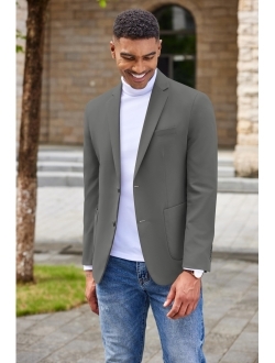 COOFANDY Men's Casual Knit Blazer Suit Jacket Lightweight Sport