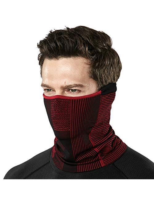 TSLA 1 or 2 Pack Winter Neck Warmer Gaiter, Lightweight Half Balaclava, Windproof Face Mask for Ski Snowboard Outdoor Sports