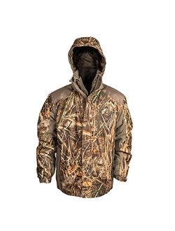 HOT SHOT Mens 3-in-1 Insulated Camo Hunting Parka, Waterproof, Removable Hood, Year Round Versatility