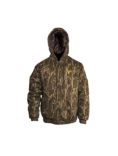 Realtree HOT SHOT Youth Insulated Twill Camo Hunting Jacket - Camo with Cotton Shell, for cold weather, bird and deer hunting