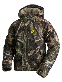 Scentblocker Blocker Outdoors Drencher Youth Insulated Late Season Breathable Waterproof Hooded Full Zip Rain Camo Hunting Jacket