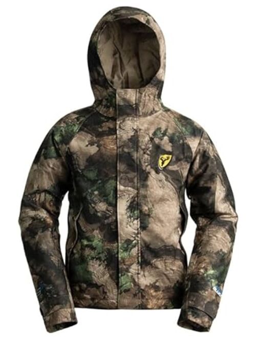 Scentblocker Blocker Outdoors Drencher Youth Insulated Late Season Breathable Waterproof Hooded Full Zip Rain Camo Hunting Jacket