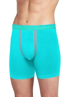 Men's Underwear Chafe Proof Pouch Cotton Stretch 6" Boxer Brief