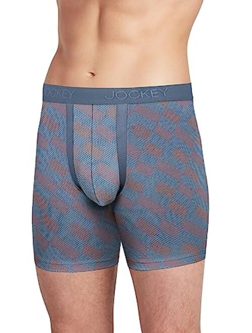 Jockey Men's Underwear Chafe Proof Pouch Cotton Stretch 6" Boxer Brief