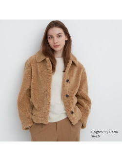 Pile-Lined Fleece Jacket