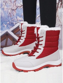 New Arrival Thickened WomenS High-Top Black Anti-Slip Snow Boots For Outdoor Activities, Hiking, Fashionable Sports Shoes Or Couples Travel Shoes For Men And Women