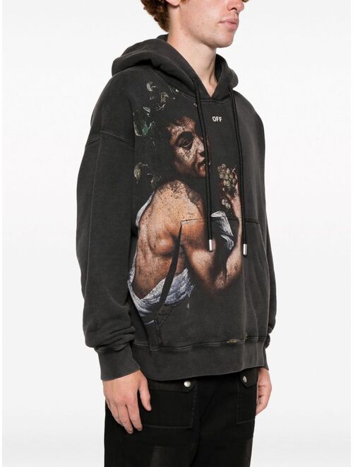 Off-White Bacchus-print cotton hoodie