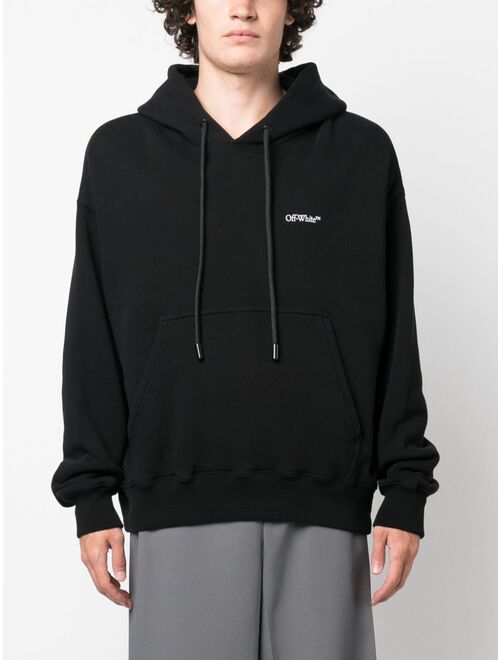 Off-White Scratch Arrow-print cotton hoodie