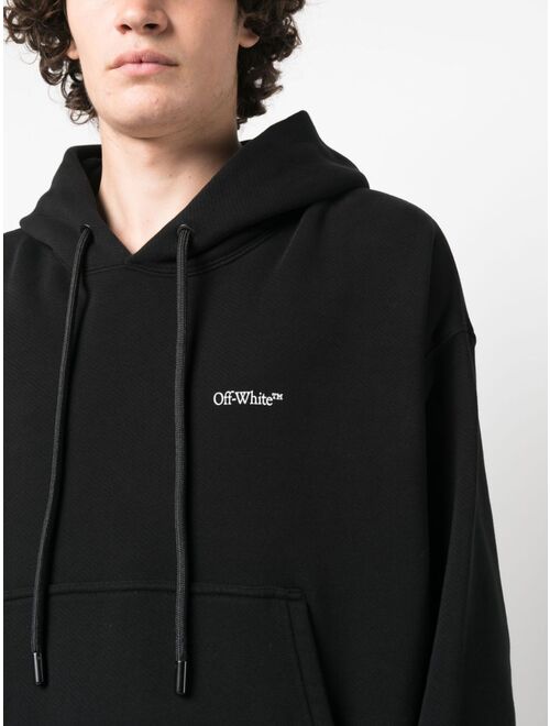 Off-White Scratch Arrow-print cotton hoodie