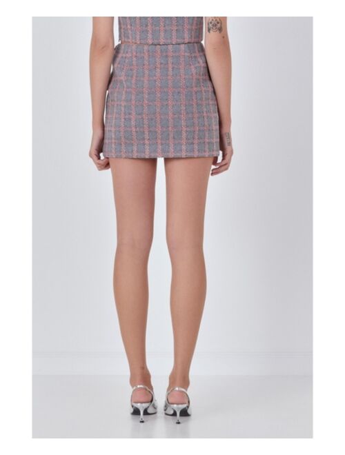 ENDLESS ROSE Women's Tweed Skirt