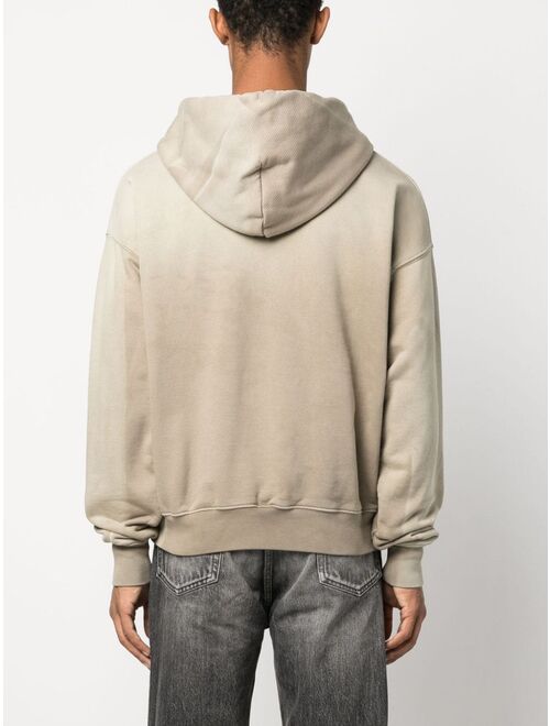 Off-White logo-embossed cotton hoodie