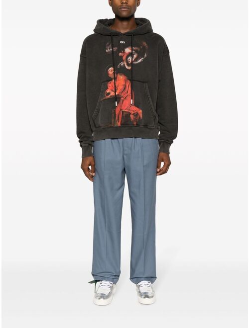 Off-White Saint Matthew-print cotton hoodie