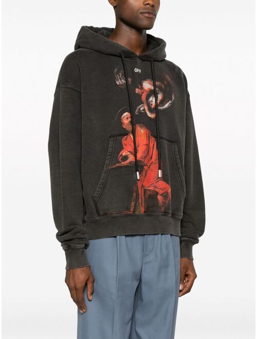 Off-White Saint Matthew-print cotton hoodie