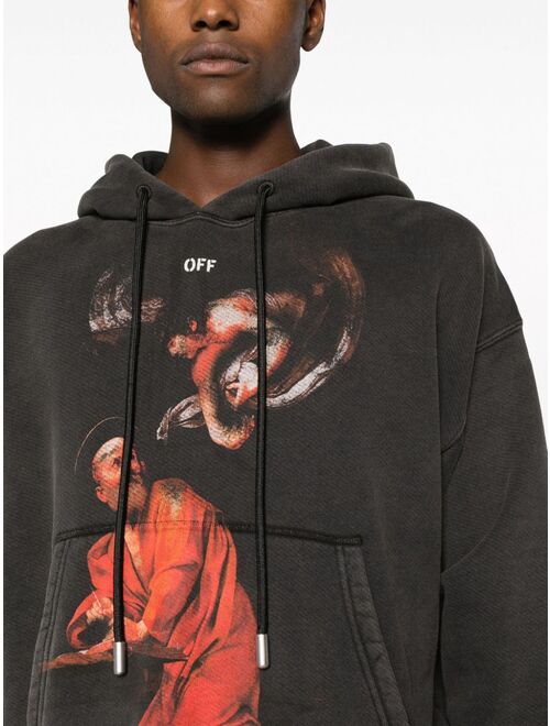 Off-White Saint Matthew-print cotton hoodie