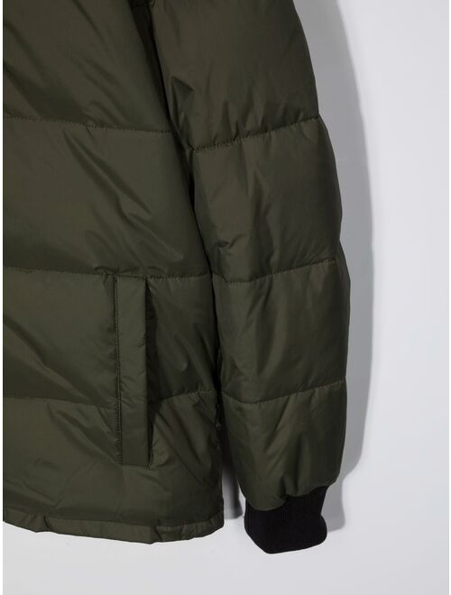 Diesel Kids padded hooded jacket